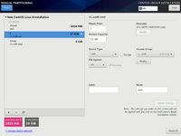 CentOS 8 Core - Disk Setup